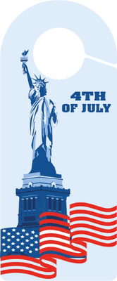 Custom Door Hangers for 4th of July