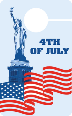 Custom Door Hangers for 4th of July