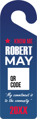 Custom Door Hangers for Robert May