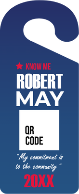 Custom Door Hangers for Robert May