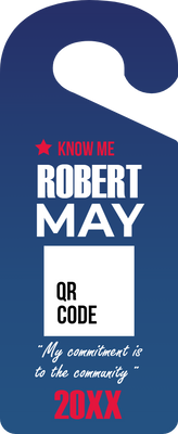 Custom Door Hangers for Robert May