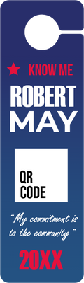 Custom Door Hangers for Robert May