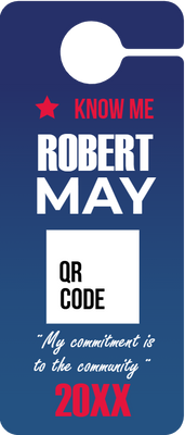 Custom Door Hangers for Robert May