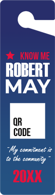 Custom Door Hangers for Robert May