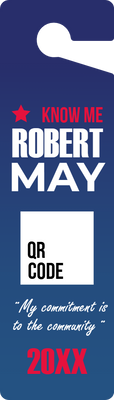Custom Door Hangers for Robert May