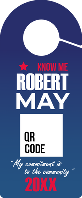 Custom Door Hangers for Robert May