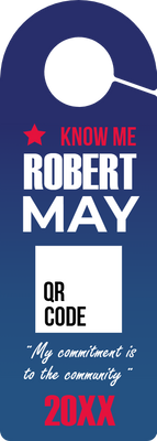 Custom Door Hangers for Robert May
