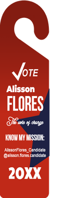 Custom Door Hangers for Alisson Flores