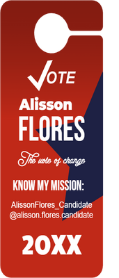 Custom Door Hangers for Alisson Flores