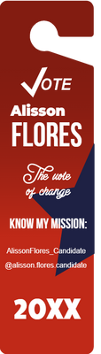 Custom Door Hangers for Alisson Flores