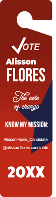 Custom Door Hangers for Alisson Flores