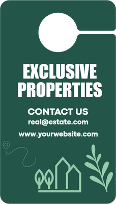 Custom Door Hangers for Exclusive Properties