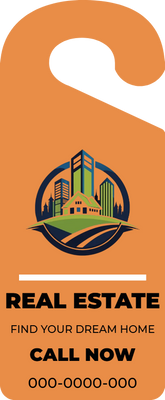Custom Door Hangers Multiple Sizes for Real Estate