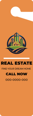 Custom Door Hangers Multiple Sizes for Real Estate