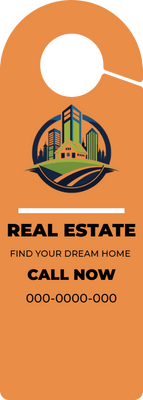Custom Door Hangers Multiple Sizes for Real Estate