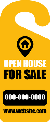 Custom Door Hangers for Open House