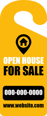 Custom Door Hangers for Open House