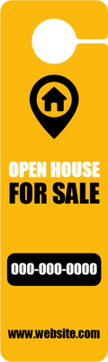 Custom Door Hangers for Open House