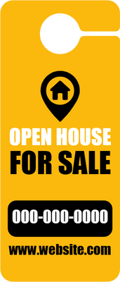 Custom Door Hangers for Open House