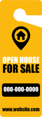 Custom Door Hangers for Open House