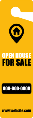Custom Door Hangers for Open House