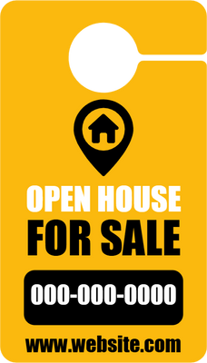 Custom Door Hangers for Open House