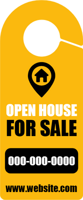 Custom Door Hangers for Open House