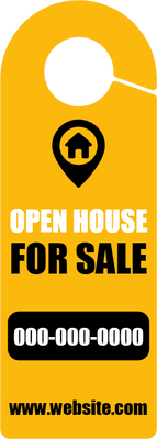 Custom Door Hangers for Open House