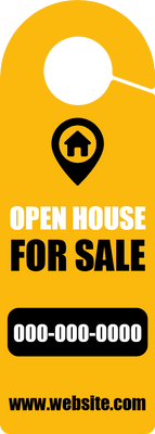 Custom Door Hangers for Open House