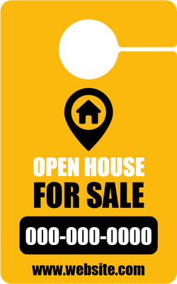 Custom Door Hangers for Open House