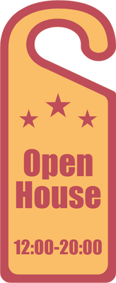 Custom Door Hangers for Open House Star