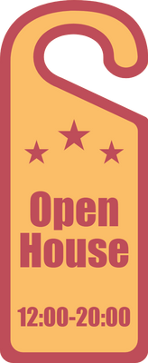 Custom Door Hangers for Open House Star
