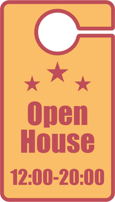 Custom Door Hangers for Open House Star