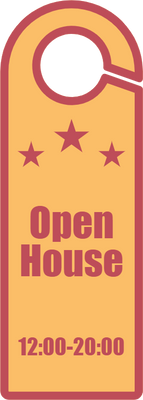 Custom Door Hangers for Open House Star