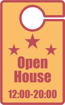 Custom Door Hangers for Open House Star