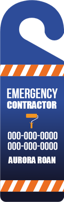 Custom Door Hangers for Emergency Contractor