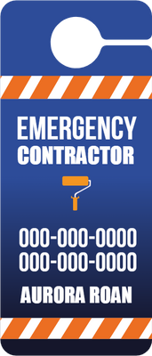 Custom Door Hangers for Emergency Contractor