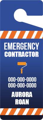 Custom Door Hangers for Emergency Contractor