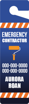 Custom Door Hangers for Emergency Contractor