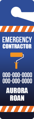 Custom Door Hangers for Emergency Contractor