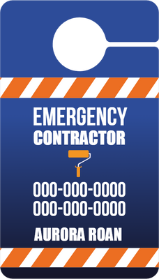 Custom Door Hangers for Emergency Contractor