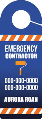 Custom Door Hangers for Emergency Contractor