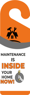 Custom Door Hangers for Maintenance