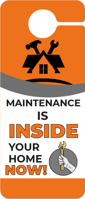 Custom Door Hangers for Maintenance