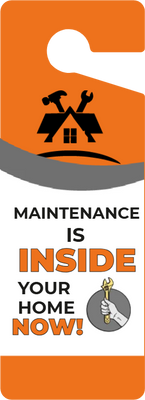 Custom Door Hangers for Maintenance