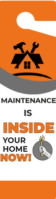 Custom Door Hangers for Maintenance