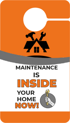 Custom Door Hangers for Maintenance