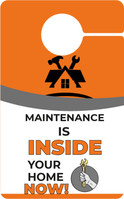 Custom Door Hangers for Maintenance