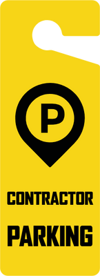 Custom Door Hangers for Contractor Parking