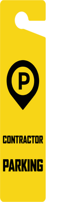Custom Door Hangers for Contractor Parking